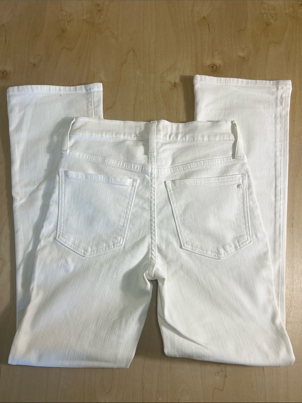 Madewell White Mid-Rise Kick Out Jeans size 24 - Picture 2 of 9